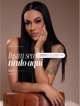 Modelo de post editável com foto e título